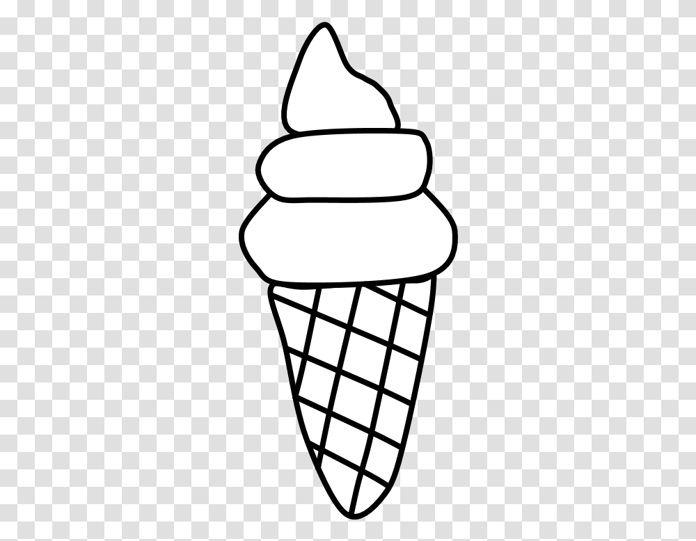 Ice Cream Cone Waffle Wafer Black And White Vanilla Ice Cream Clip Art, Lamp, Cushion, Hand Transparent Png