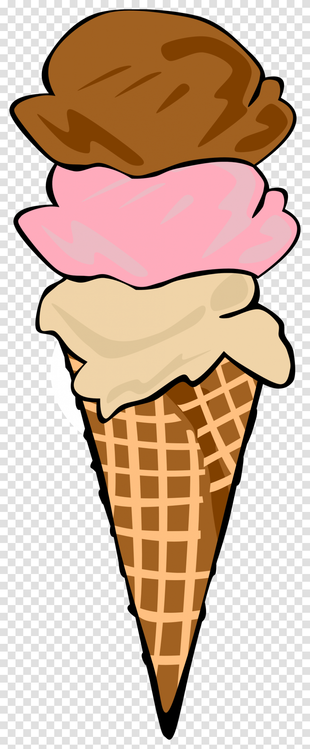 Ice Cream Cone With Sprinkles Clipart Ice Cream Cone Clip Art, Dessert, Food, Creme, Icing Transparent Png