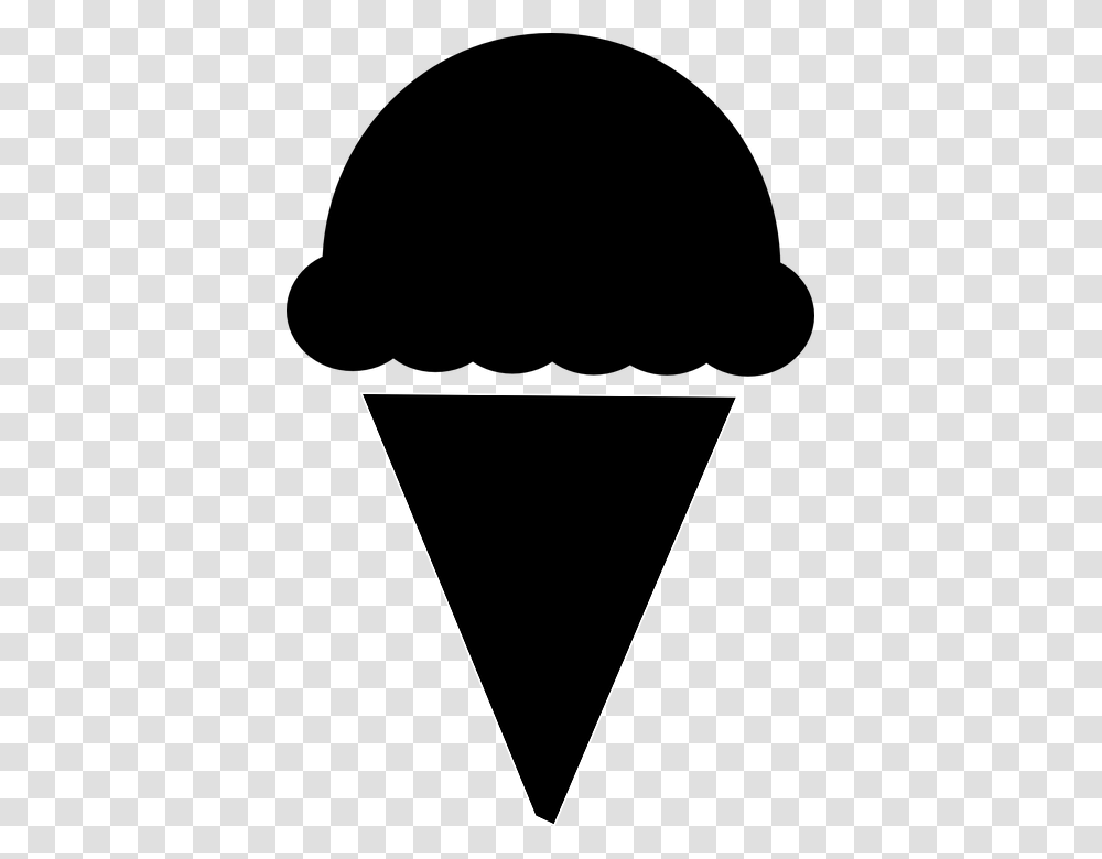Ice Cream Cones Gelato Waffle Clip Art Ice Cream Cone Clipart Black, Triangle, Bow, Label Transparent Png