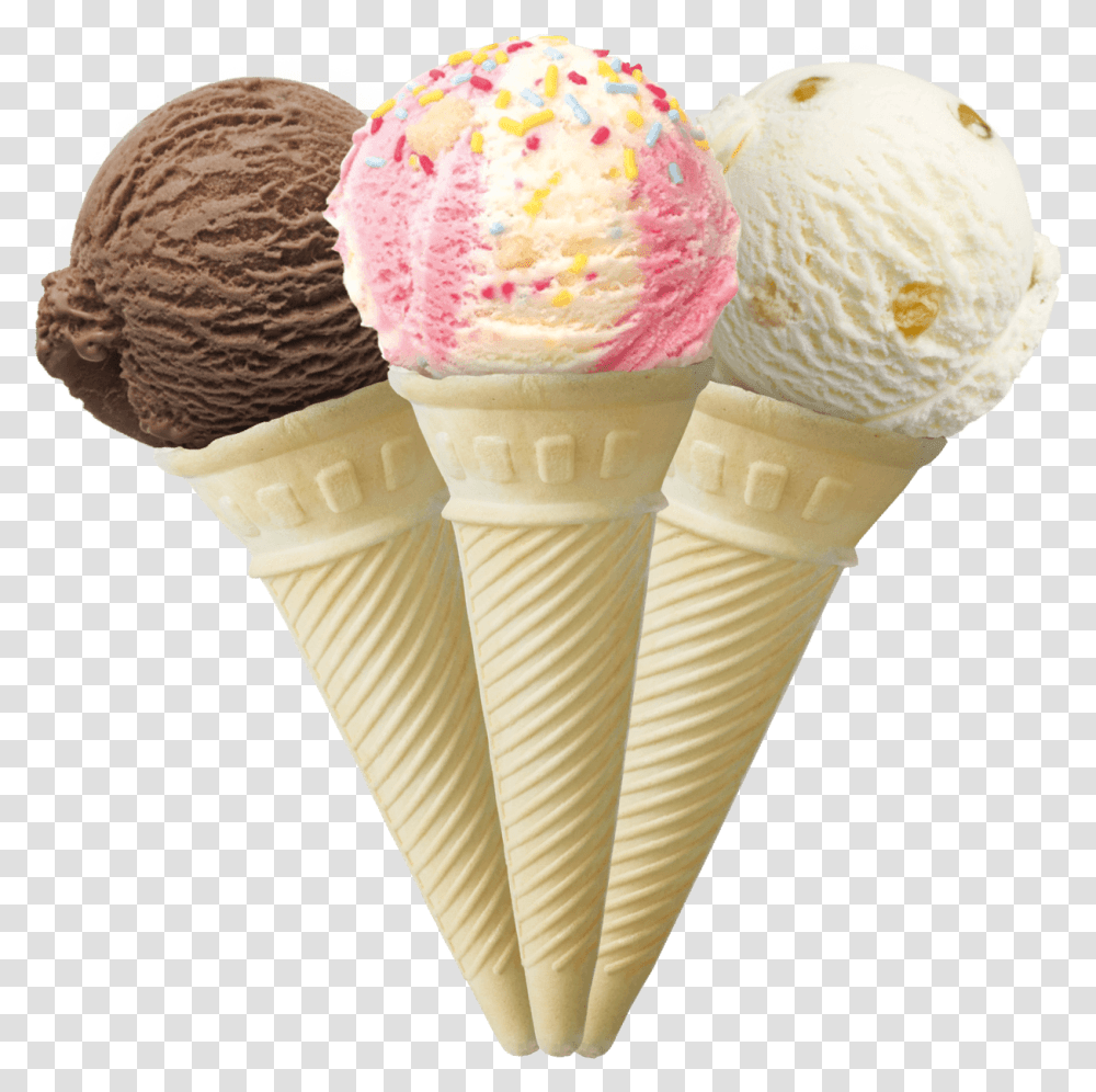 Ice Cream Cones Neapolitan Ice Cream Flavor Ice Cream Cone, Dessert, Food, Creme, Sweets Transparent Png