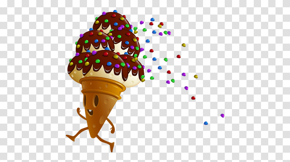 Ice Cream, Dessert, Food, Creme, Birthday Cake Transparent Png