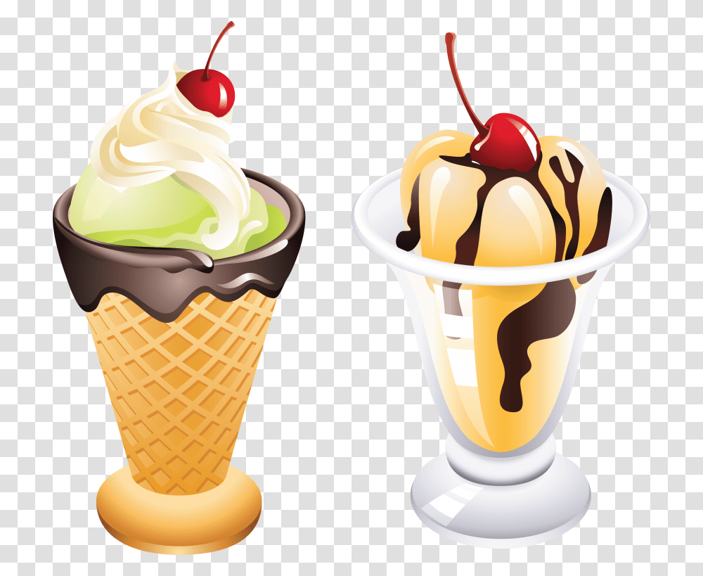 Ice Cream, Dessert, Food, Creme, Plant Transparent Png