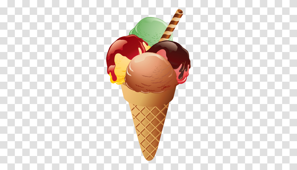 Ice Cream, Food, Dessert, Creme, Cone Transparent Png