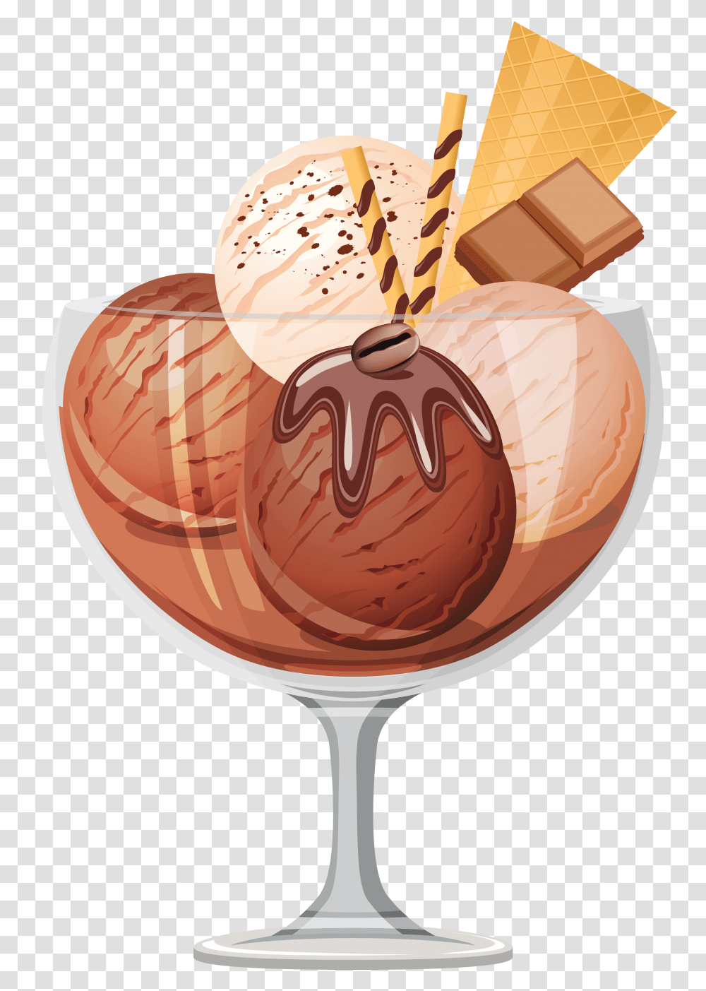 Ice Cream, Food, Dessert, Creme, Glass Transparent Png