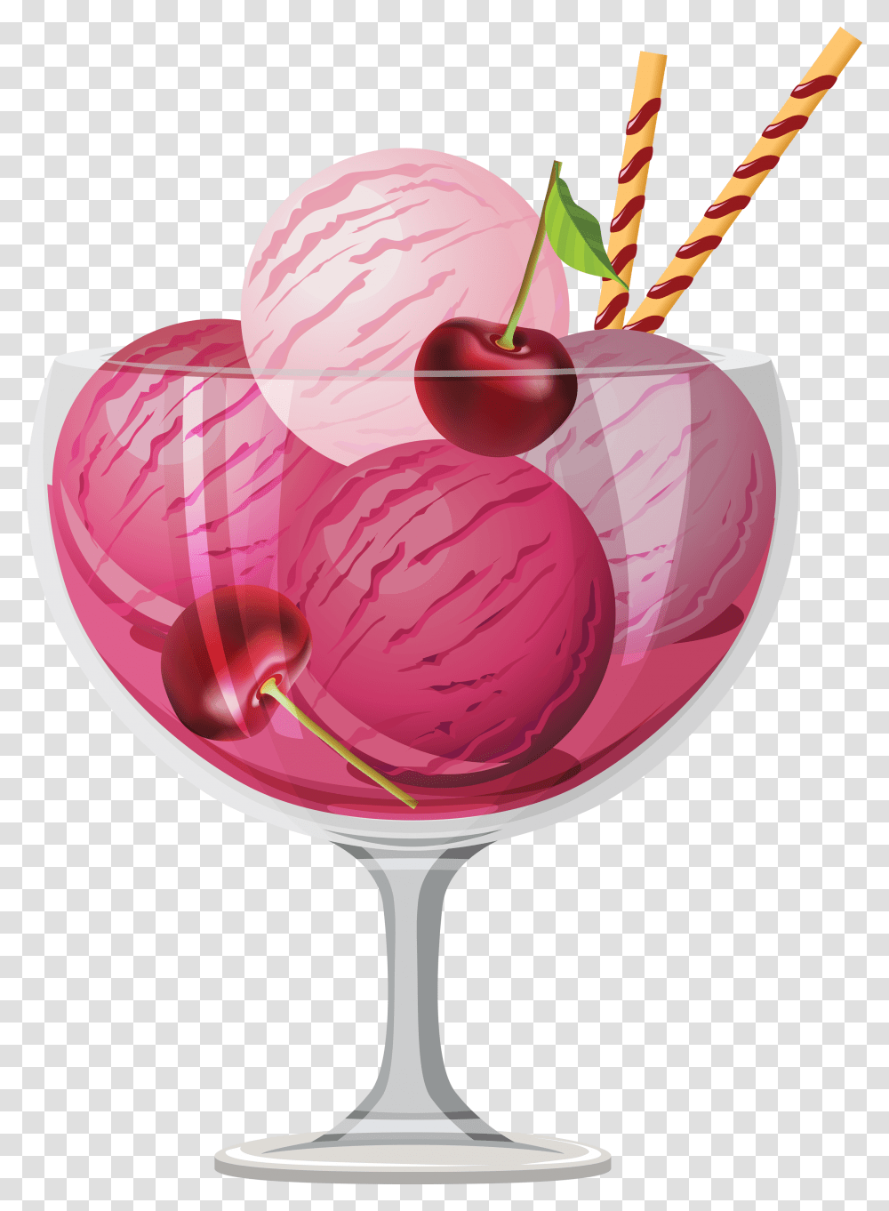 Ice Cream, Food, Glass, Wine Glass, Alcohol Transparent Png