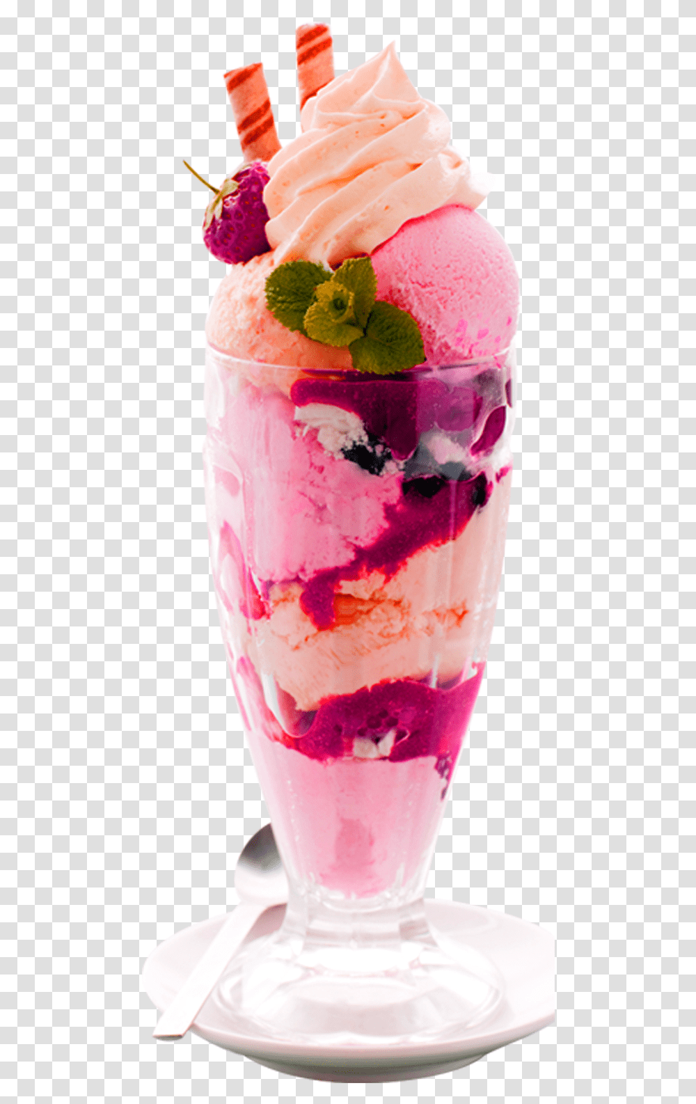 Ice Cream Glass, Dessert, Food, Plant, Potted Plant Transparent Png