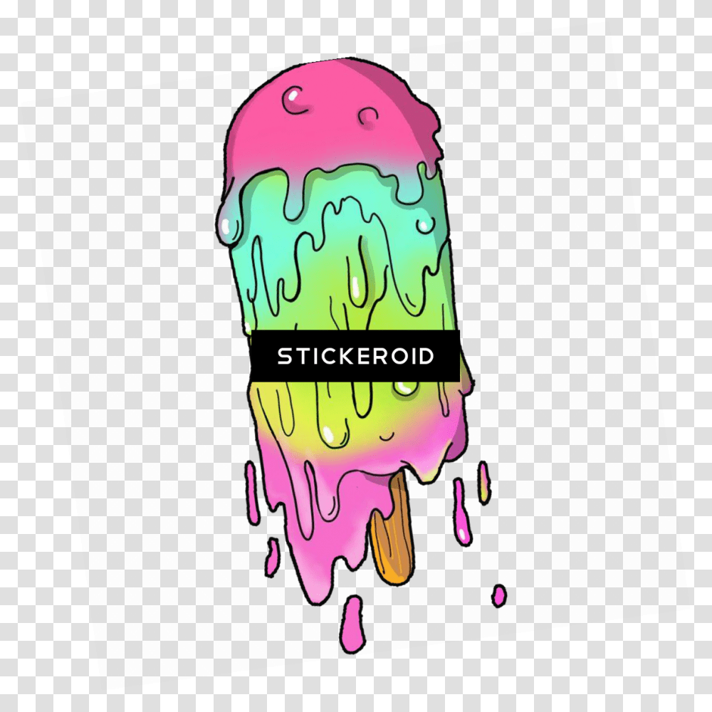 Ice Cream Grime Illustration, Ice Pop, Dessert, Food, Creme Transparent Png