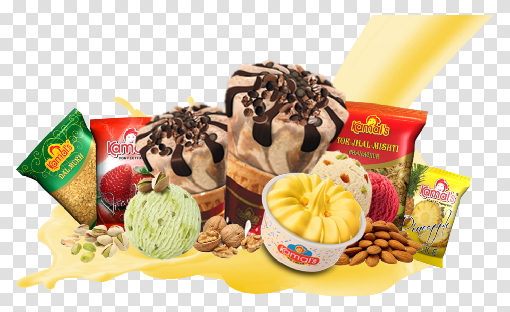 Ice Cream Hd Banner, Dessert, Food, Creme, Bakery Transparent Png