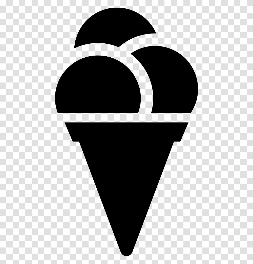 Ice Cream Ice Cream Vector Icon, Cone, Light, Stencil, Triangle Transparent Png