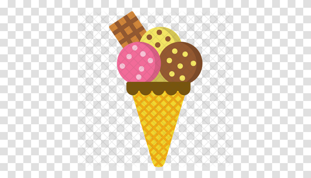 Ice Cream Icon Le Vierge, Dessert, Food, Creme, Cone Transparent Png