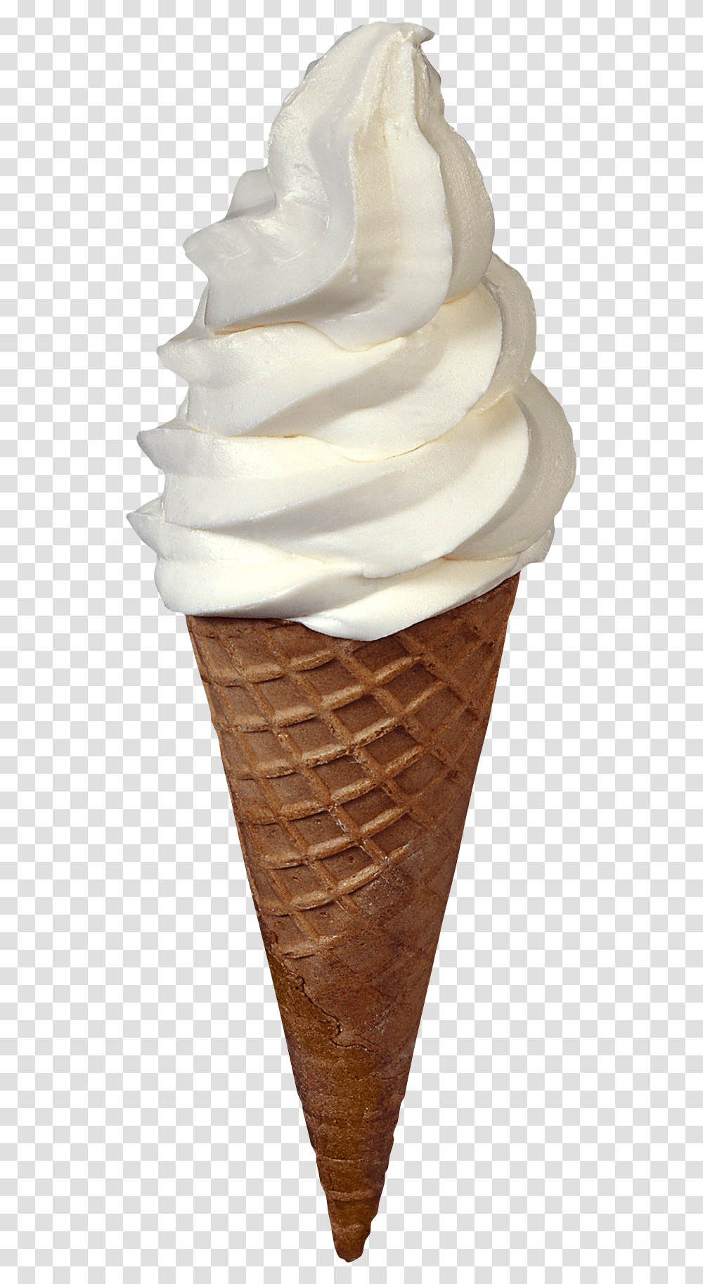 Ice Cream Image Frozen Yogurt On A Cone, Dessert, Food, Creme, Wedding Cake Transparent Png