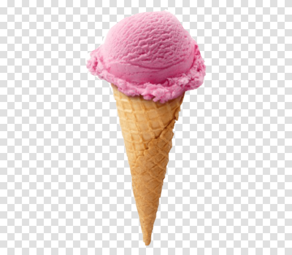 Ice Cream In A Cone, Dessert, Food, Creme, Person Transparent Png
