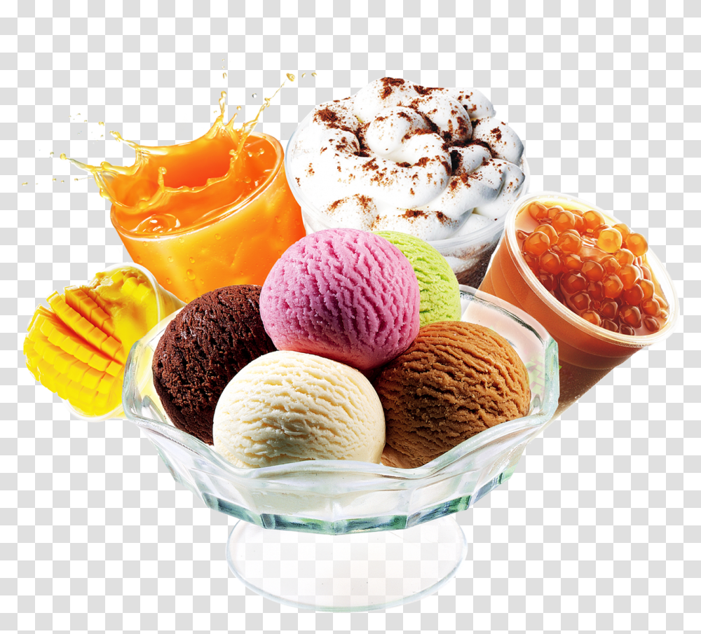 Ice Cream Poster Background, Dessert, Food, Creme, Icing Transparent Png