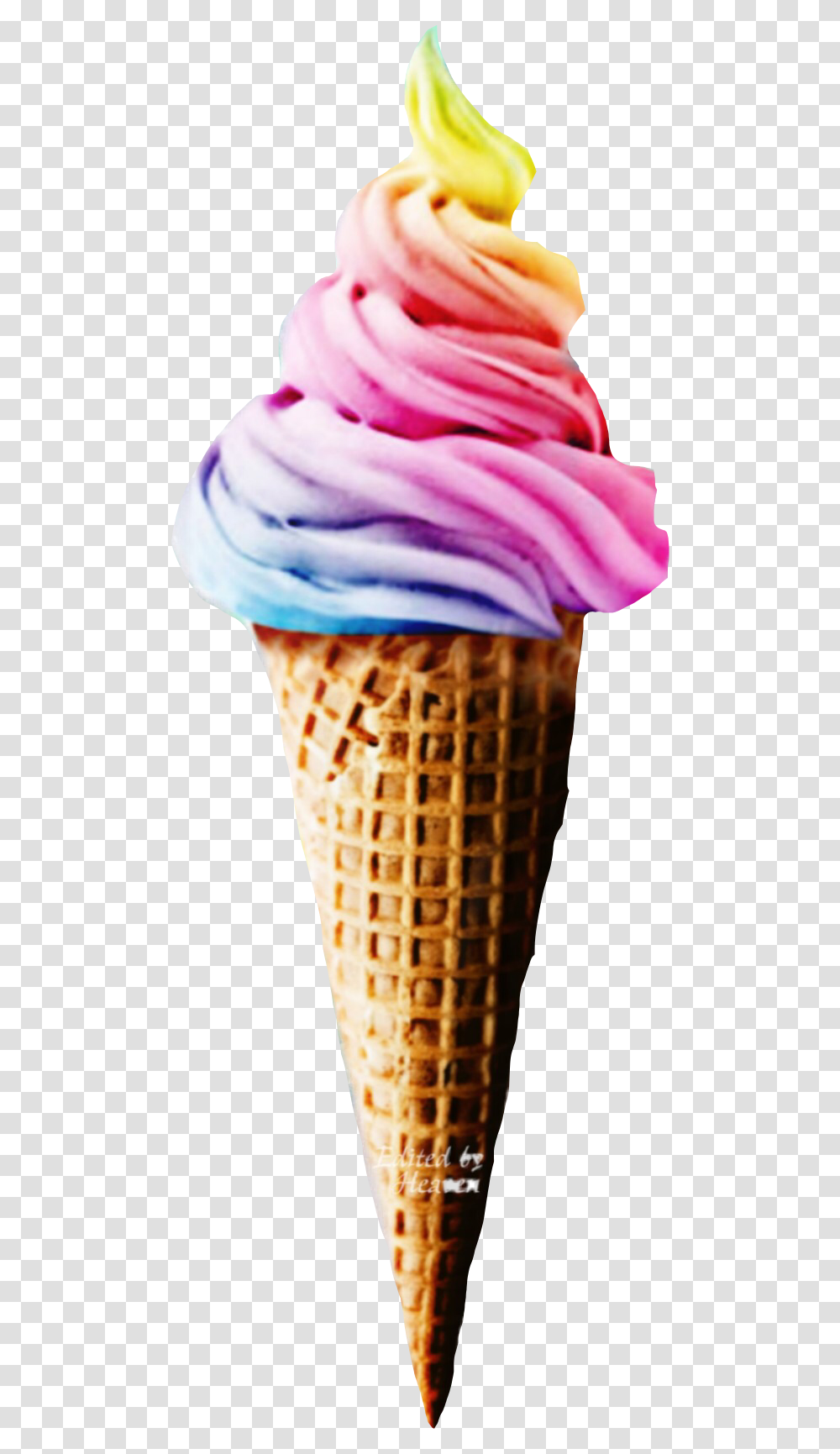 Ice Cream Rainbow Rainbow Ice Cream, Dessert, Food, Creme, Person Transparent Png