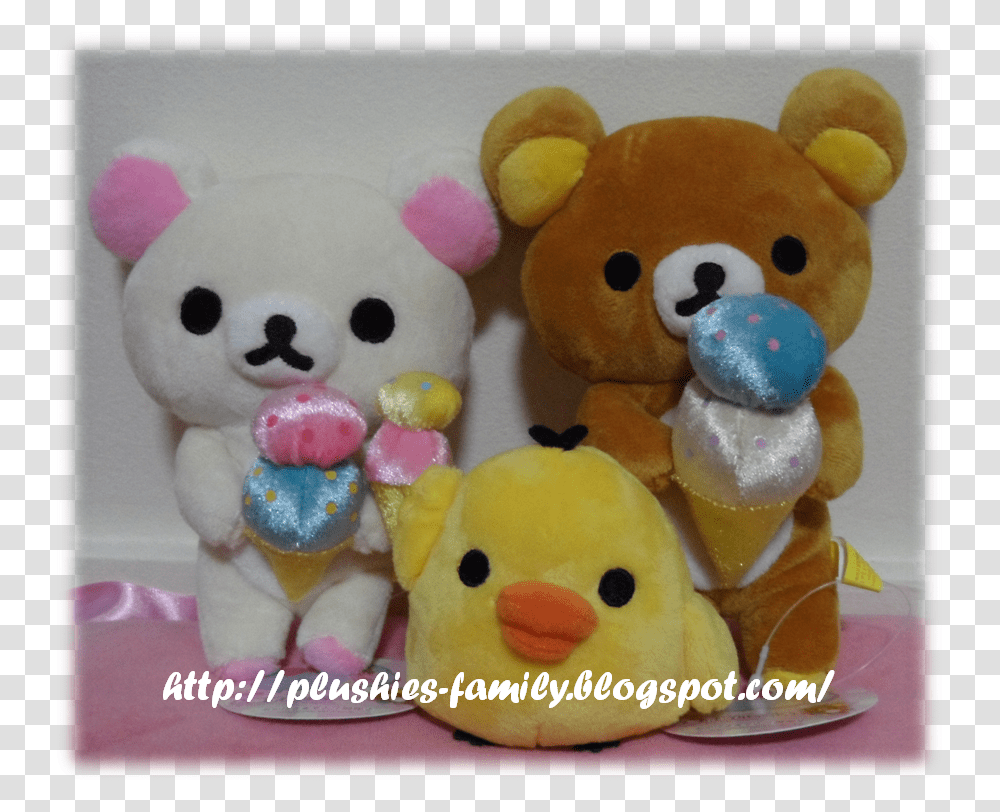 Ice Cream Rilakkuma Korilakkuma And Chick Teddy Bear, Toy, Plush, Sweets, Animal Transparent Png