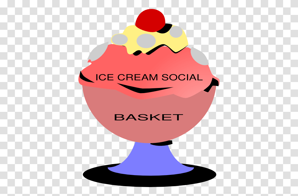 Ice Cream Social Basket Clip Art, Food, Dessert, Creme, Sweets Transparent Png