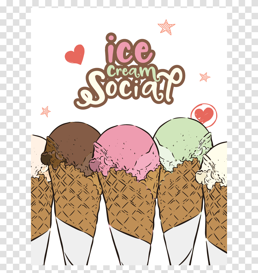 Ice Cream Social Clipart, Dessert, Food, Creme Transparent Png