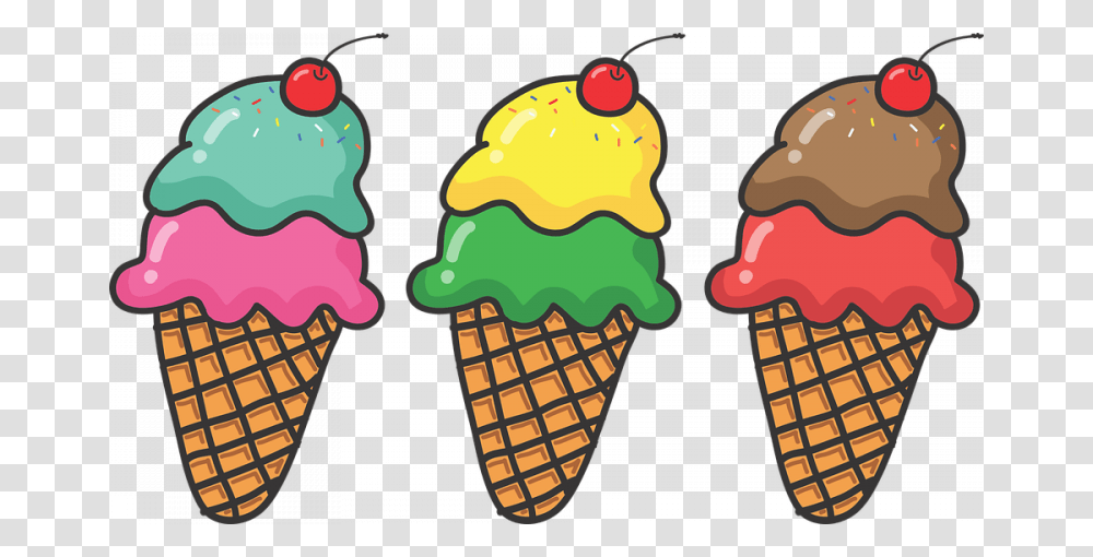 Ice Cream Social Ice Cream Cones Clipart, Dessert, Food, Sweets, Icing Transparent Png
