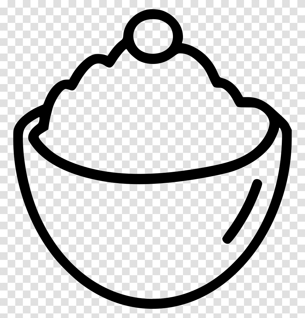 Ice Cream Sugar Bowl Treat Food, Dish, Meal, Bracelet, Pottery Transparent Png