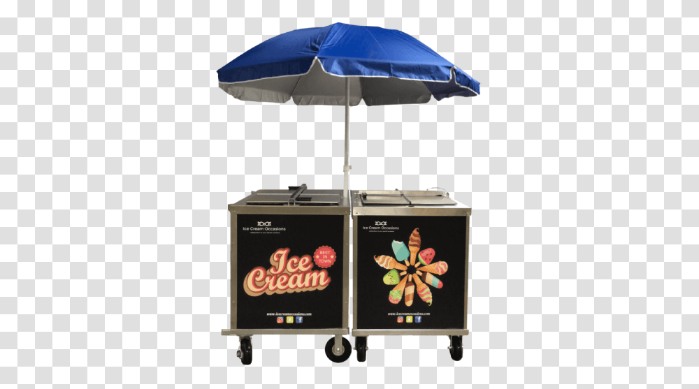 Ice Cream Sundae Cart Umbrella, Patio Umbrella, Garden Umbrella, Tent, Canopy Transparent Png