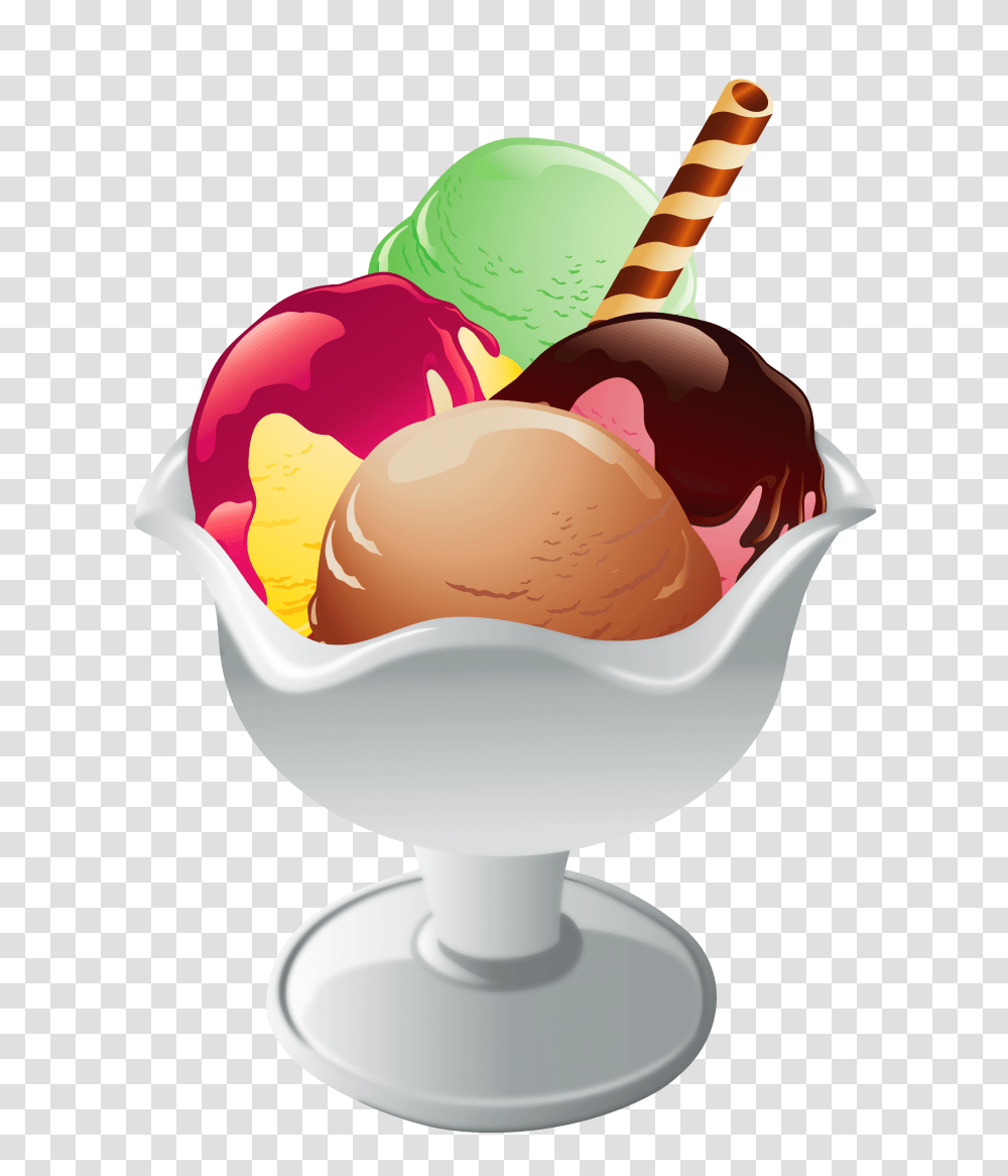 Ice Cream Sundae Clipart Black And White Free, Dessert, Food, Creme, Helmet Transparent Png