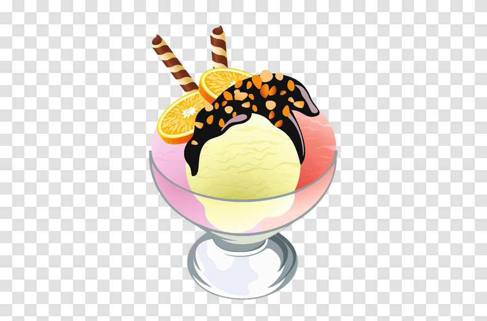 Ice Cream Sundae Clipart, Dessert, Food, Creme Transparent Png