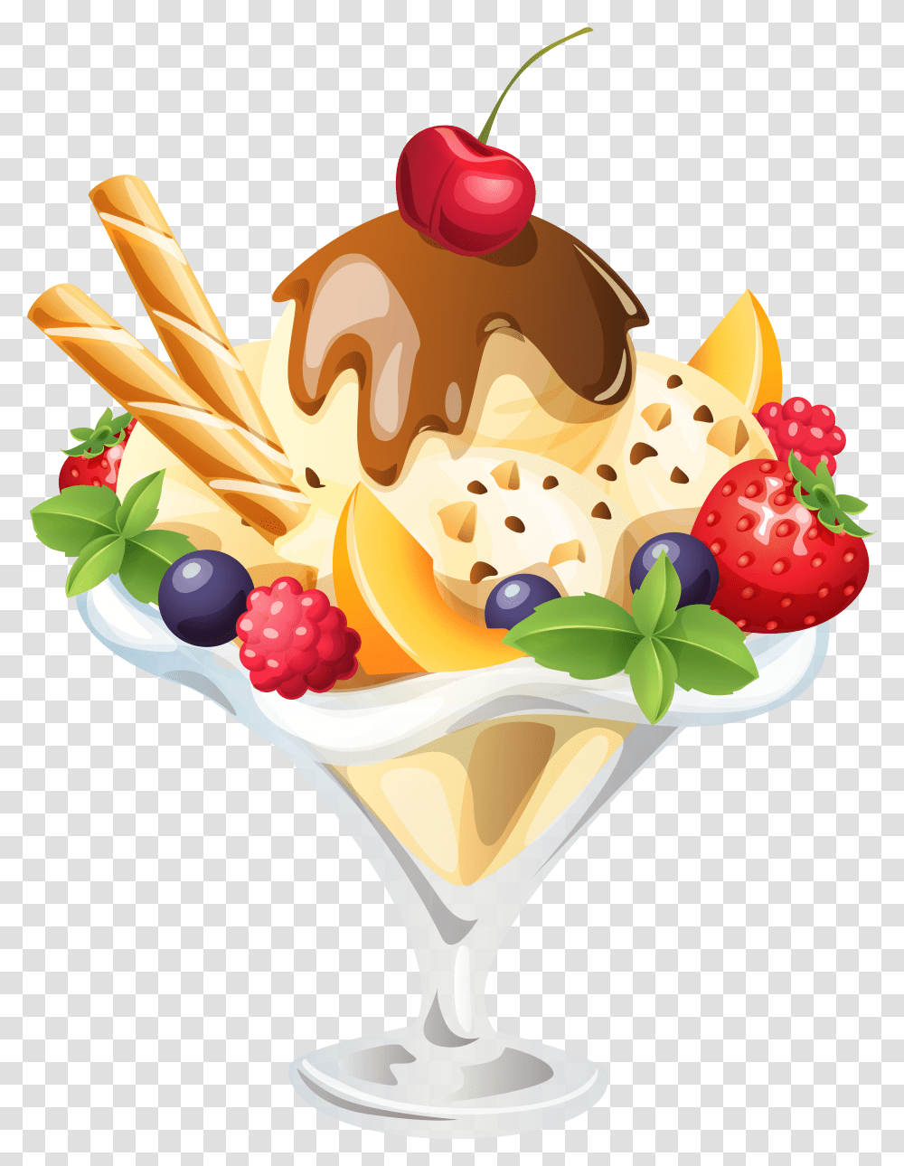 Ice Cream Sundae Clipart Image Ice Cream Sundae, Dessert, Food, Creme, Birthday Cake Transparent Png