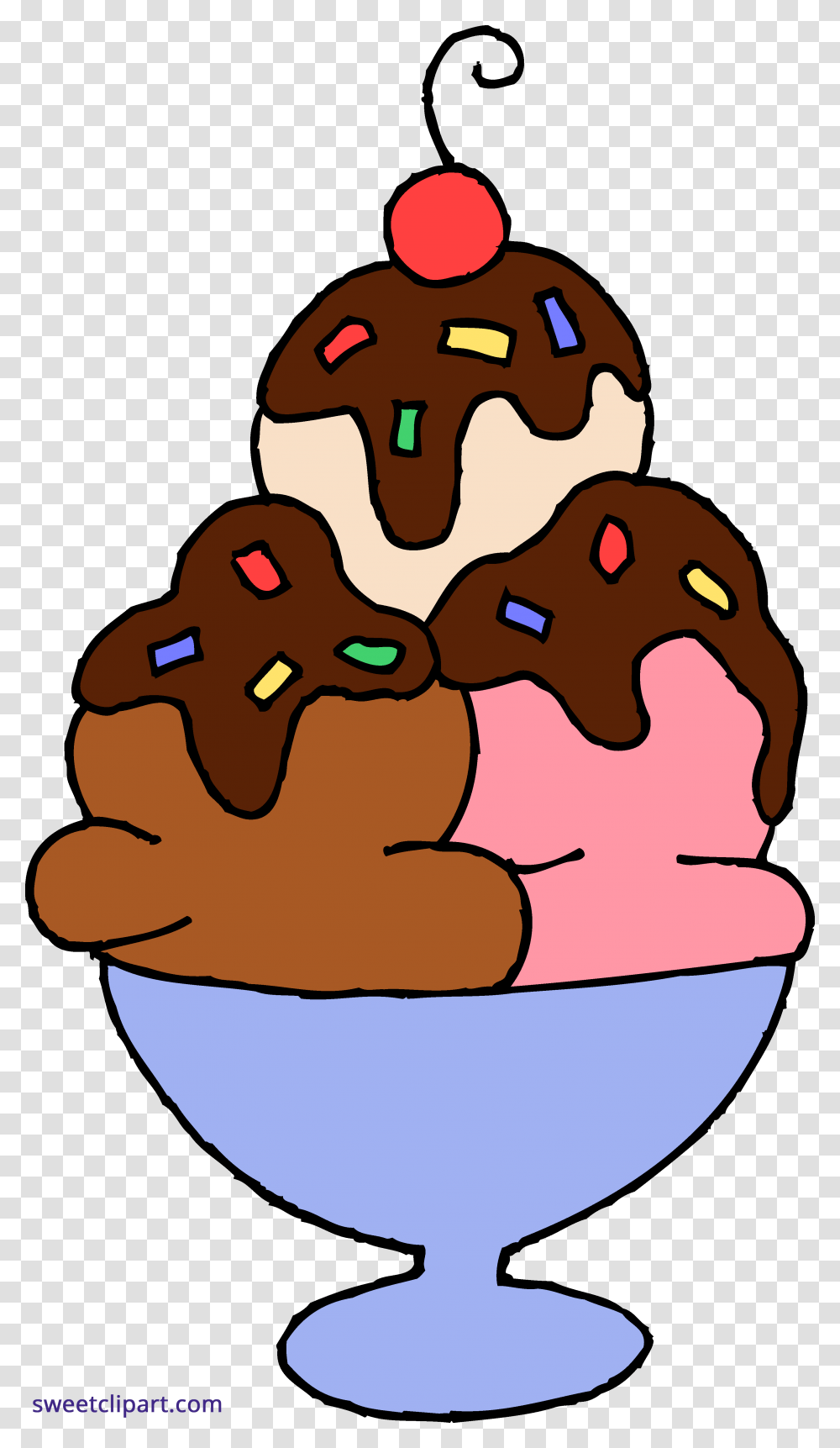 Ice Cream Sundae Clipart, Sweets, Food, Confectionery, Bowl Transparent Png