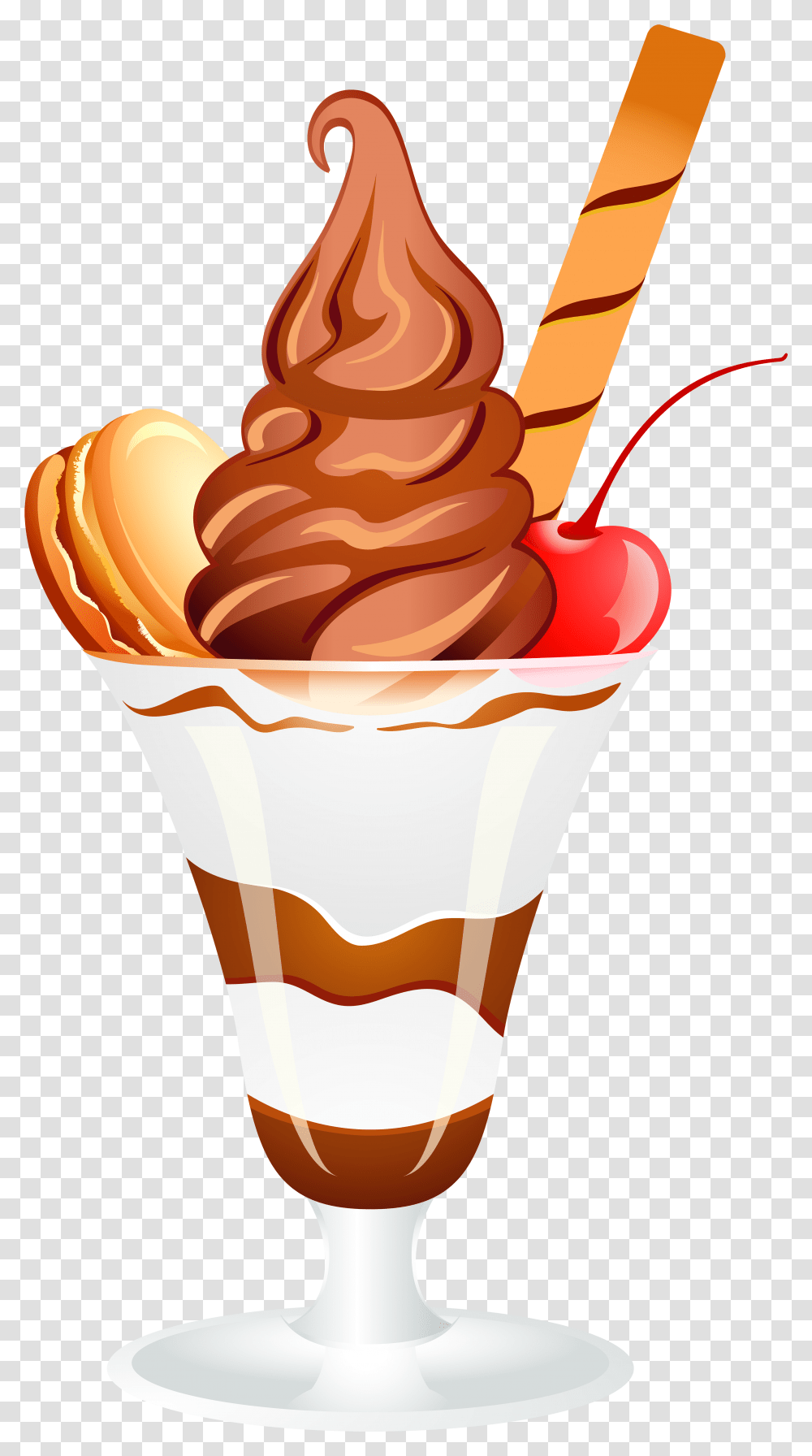 Ice Cream Sundae, Dessert, Food, Creme, Lamp Transparent Png