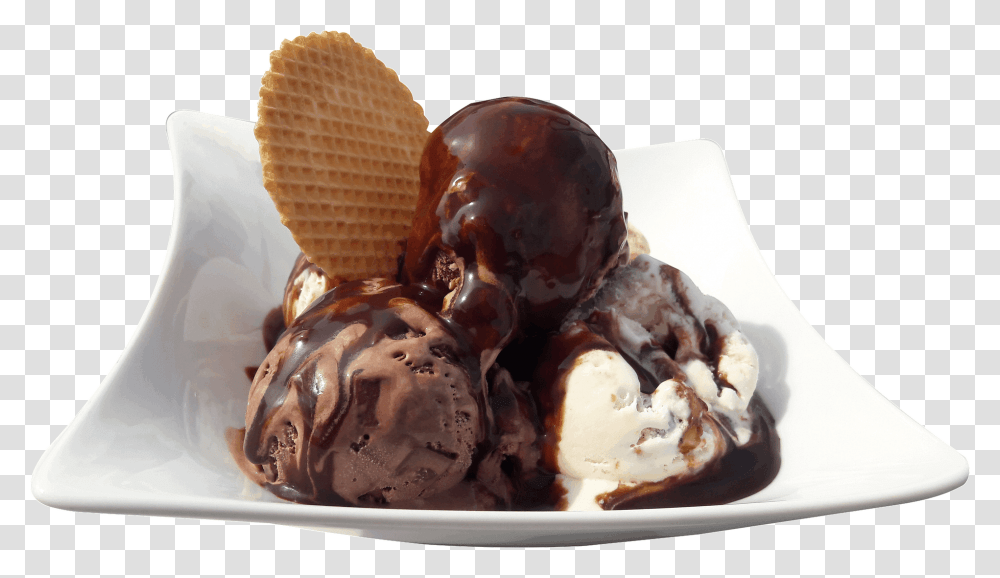 Ice Cream Sundae Free Download Chocolate Ice Cream, Dessert, Food, Creme, Sweets Transparent Png