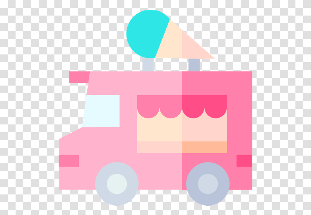 Ice Cream Truck Free Vector Icons Girly, Bag, Vehicle, Transportation, Shopping Bag Transparent Png