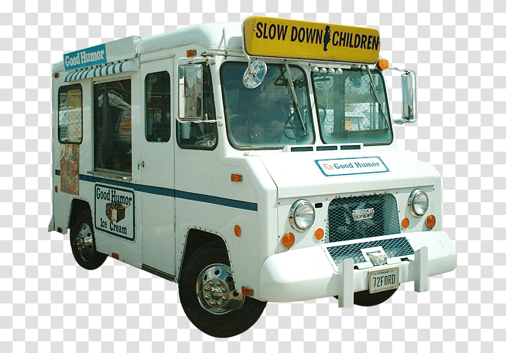 Ice Cream Truck Good Humor Truck Model, Bus, Vehicle, Transportation, Minibus Transparent Png