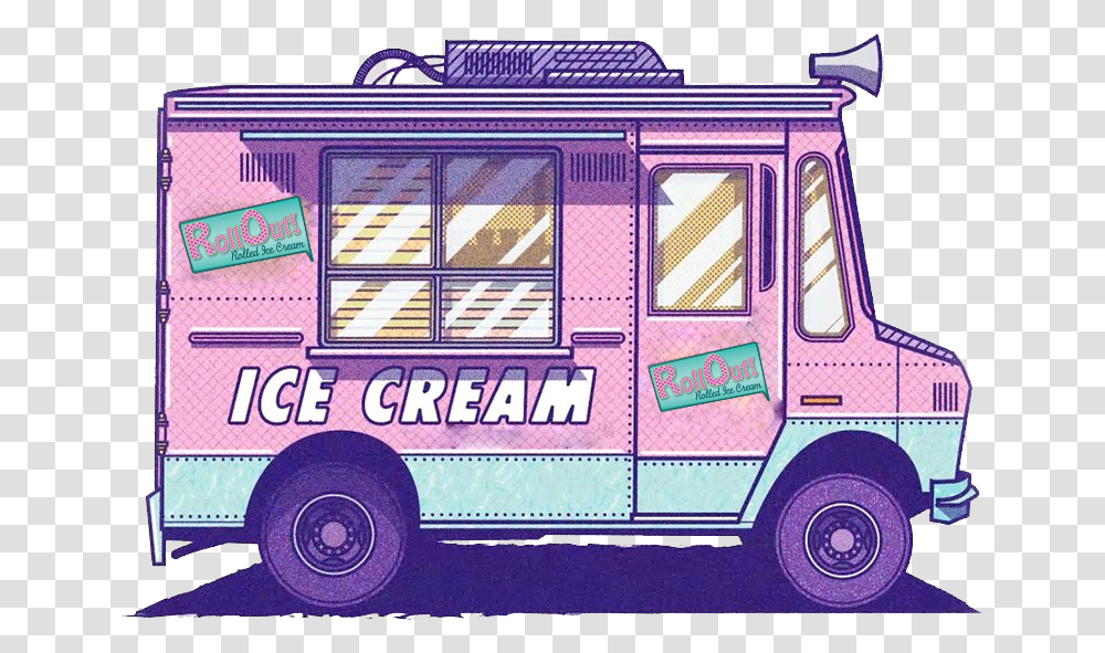 Ice Cream Truck Ice Cream Truck Sketch, Vehicle, Transportation, Bus, Fire Truck Transparent Png