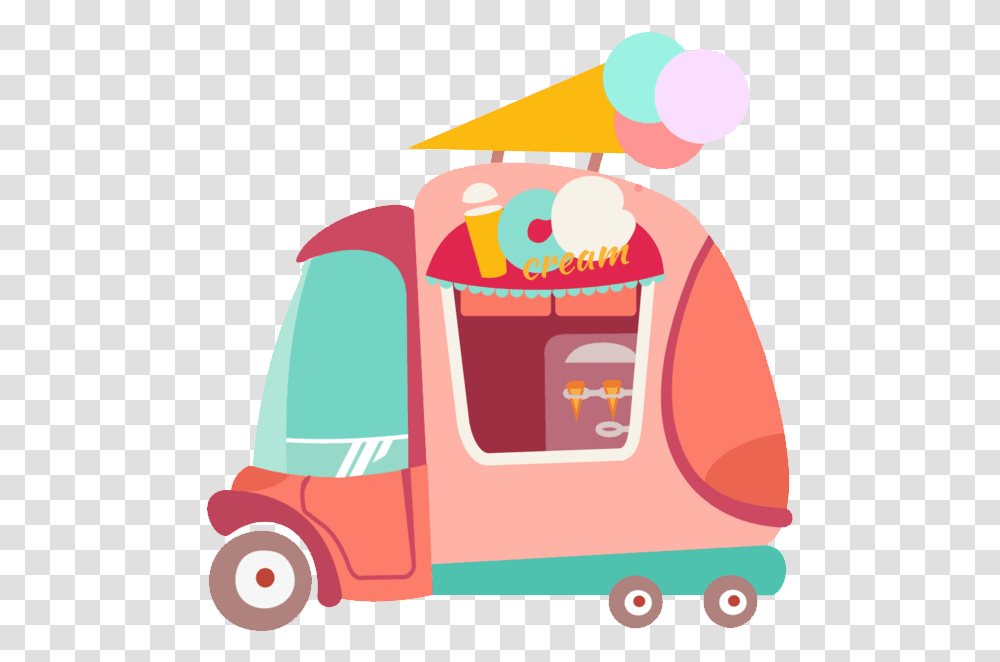 Ice Cream Van Clipart Car Cartoon Truck, Vehicle, Transportation, Ambulance, Face Transparent Png
