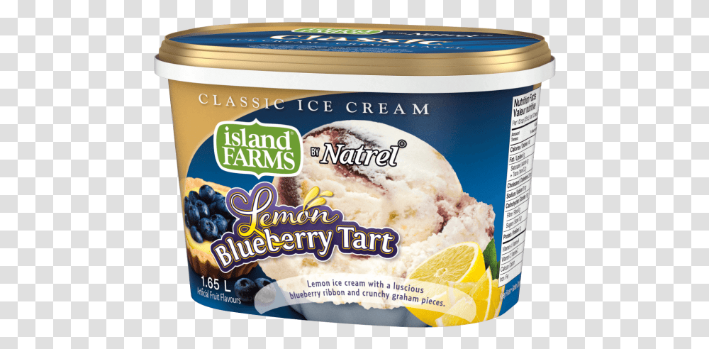 Ice Creams Island Farms Lemon Blueberry Tart Ice Cream, Food, Tin, Can, Canned Goods Transparent Png