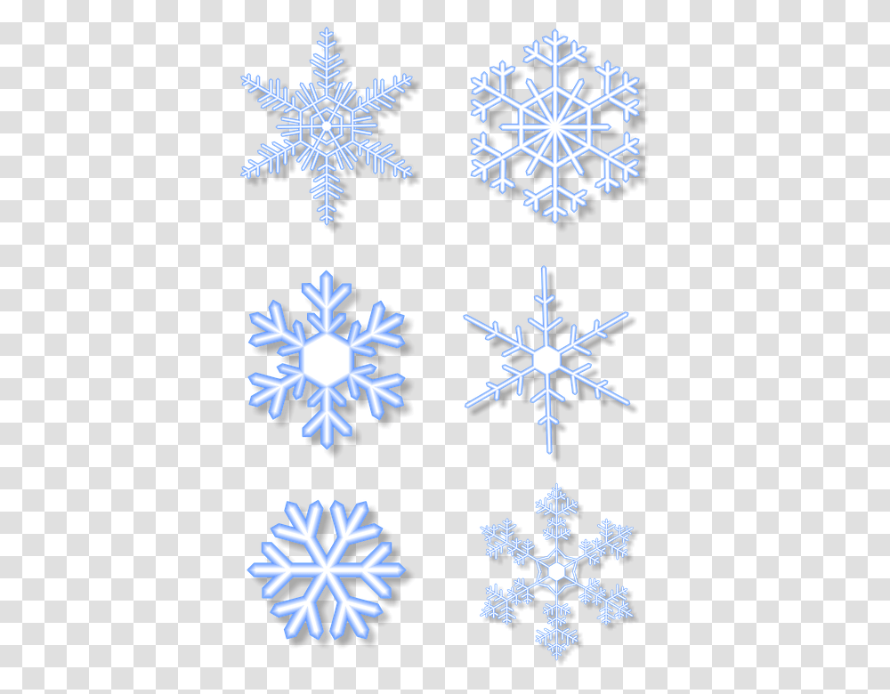 Ice Crystal Snowflakes Snow, Cross Transparent Png