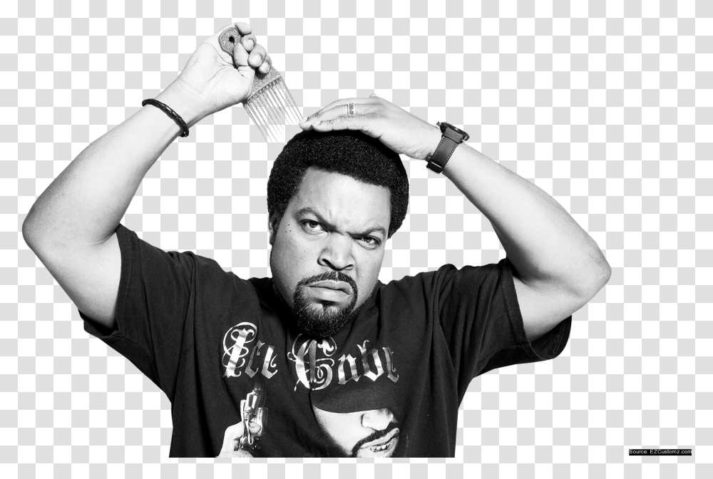 Ice Cube 5 Pick Ice Cube Afro, Person, Face, Finger Transparent Png