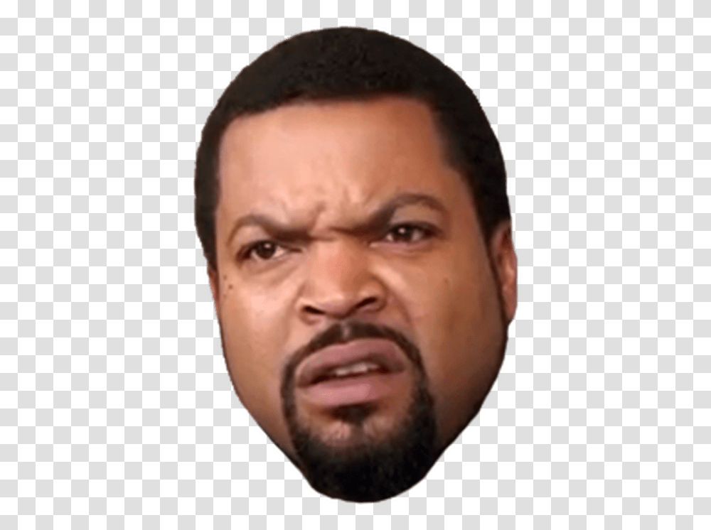 Ice Cube Face Ice Cube Rapper Face, Person, Head, Beard, Portrait Transparent Png