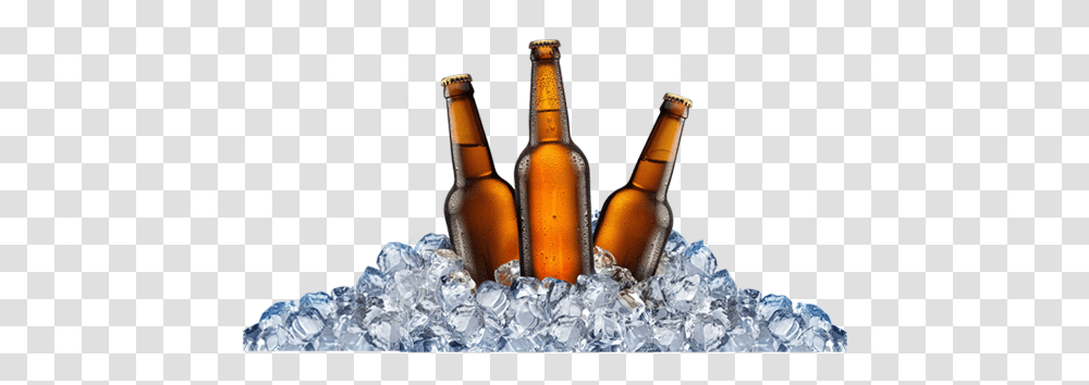 Ice Drink Background Ice Cold Beer, Alcohol, Beverage, Bottle, Beer Bottle Transparent Png