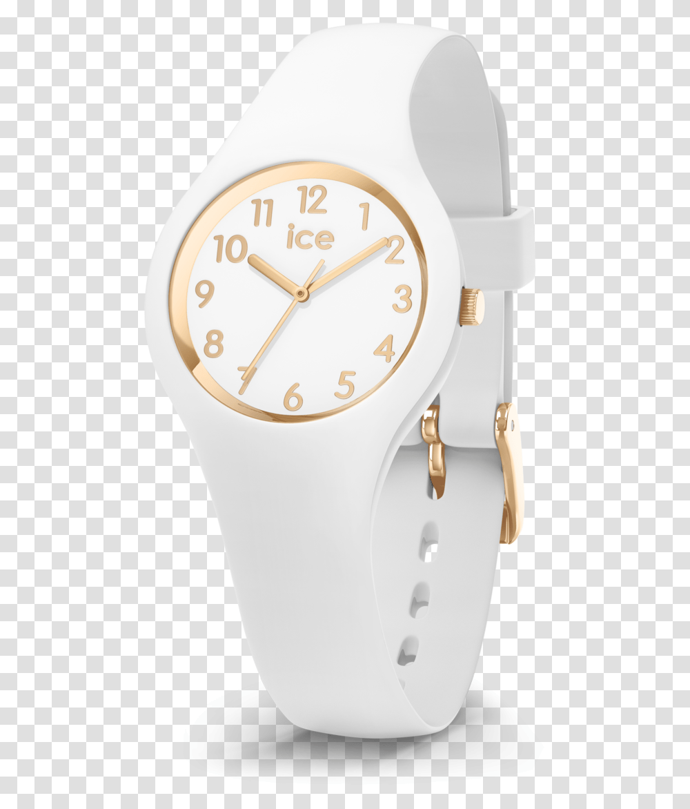 Ice Glam White Gold Numbers Extrasmall Zegarek Na Komuni Dla Dziewczynki, Wristwatch, Clock Tower, Architecture, Building Transparent Png
