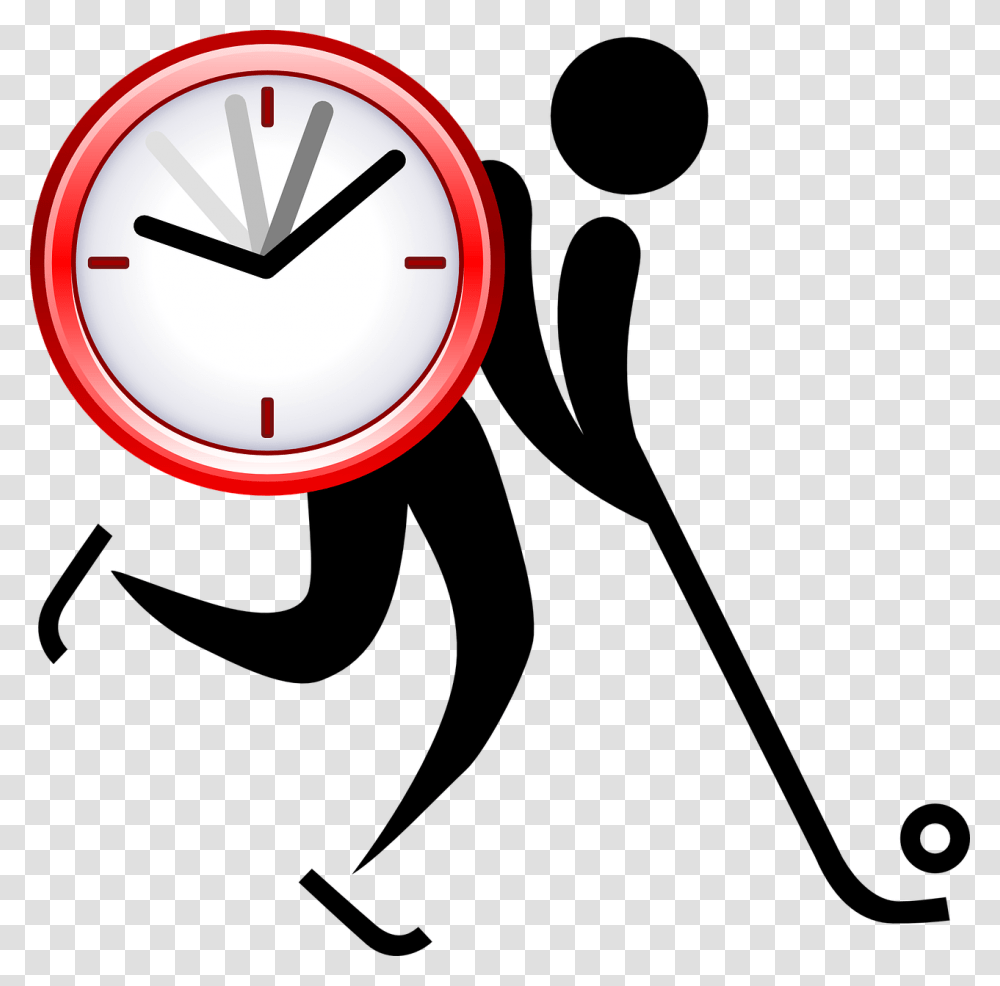 Ice Hockey, Analog Clock Transparent Png