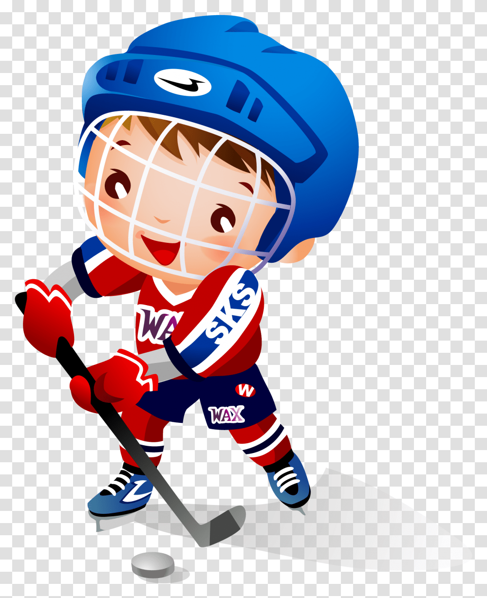 Ice Hockey Child Hockey Stick Clip Art, Helmet, Apparel, Person Transparent Png