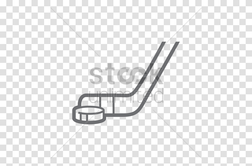 Ice Hockey Stick And Puck Vector Image Hockey Puck On Ice Drawing, Leisure Activities, Bow, Musical Instrument Transparent Png