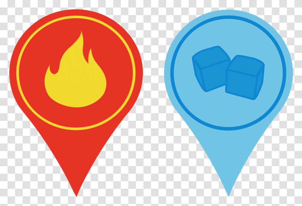 Ice Icon Clipart Fire And Ice Symbol, Light, Plectrum, Hand, Heart Transparent Png