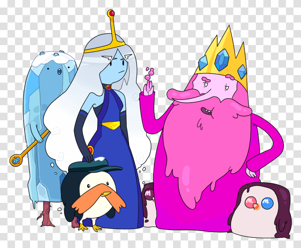 Ice King Princess Bubblegum Download Adventure Time Elementals Gender Bend, Bird, Animal Transparent Png