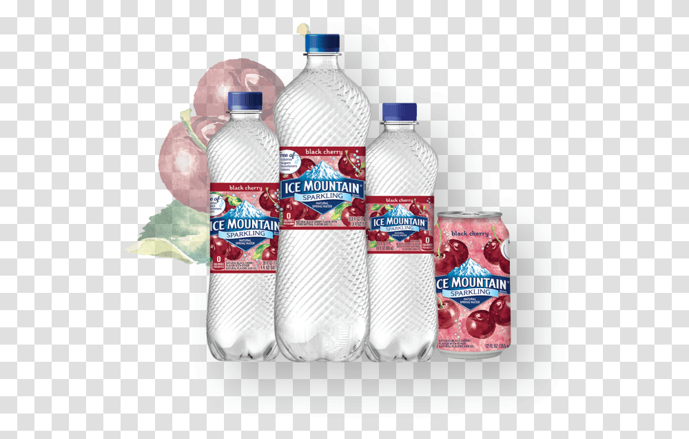 Ice Mountain Brand Sparkling Natural Ice Mountain, Bottle, Beverage, Drink, Water Bottle Transparent Png