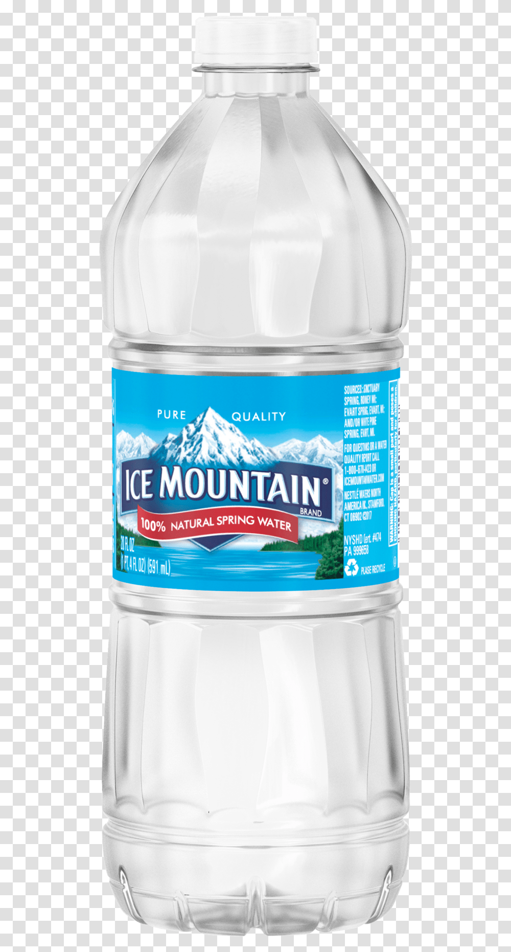 Ice Mountain Water Download Mineral Water, Bottle, Beverage, Water Bottle, Drink Transparent Png