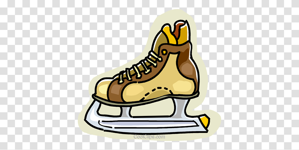 Ice Skate Royalty Free Vector Clip Art Illustration, Apparel, Footwear, Shoe Transparent Png