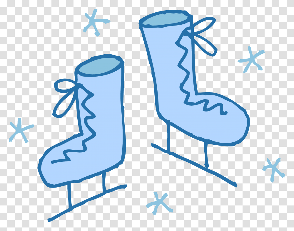 Ice Skates Clipart, Apparel, Furniture, Boot Transparent Png