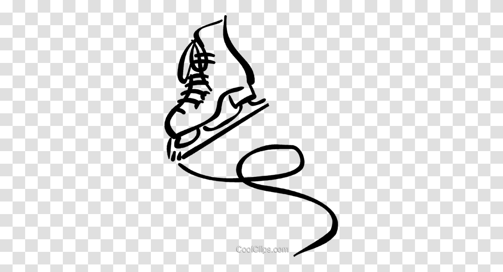 Ice Skates Royalty Free Vector Clip Art Illustration, Handwriting, Photography, Signature Transparent Png